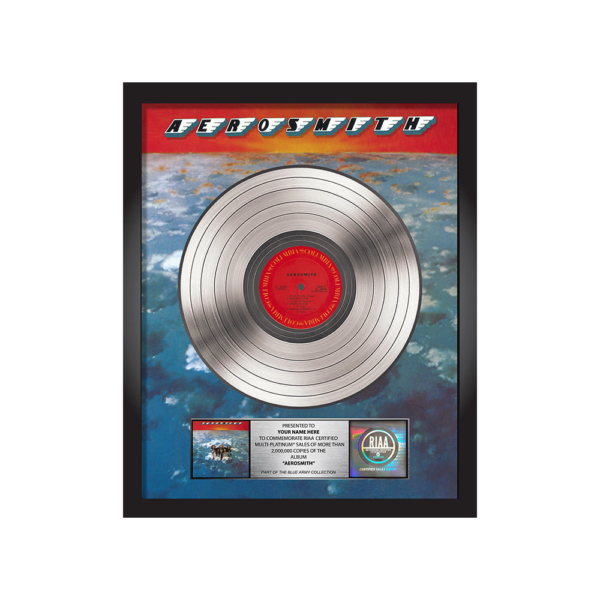 PERSONALIZED "AEROSMITH" PLATINUM ALBUM AWARD